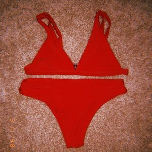 Red Bikini Set